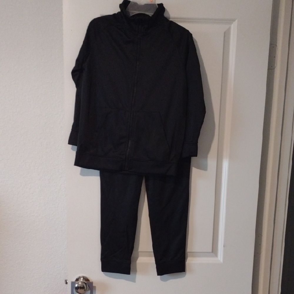 Boys Black Tracksuit & Football Nwt